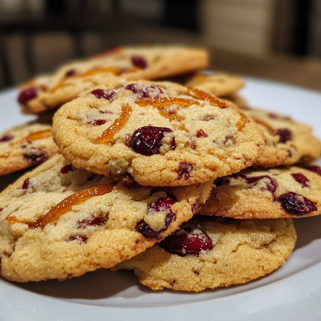 Zesty Cranberry Orange Cookies Recipe Delight
