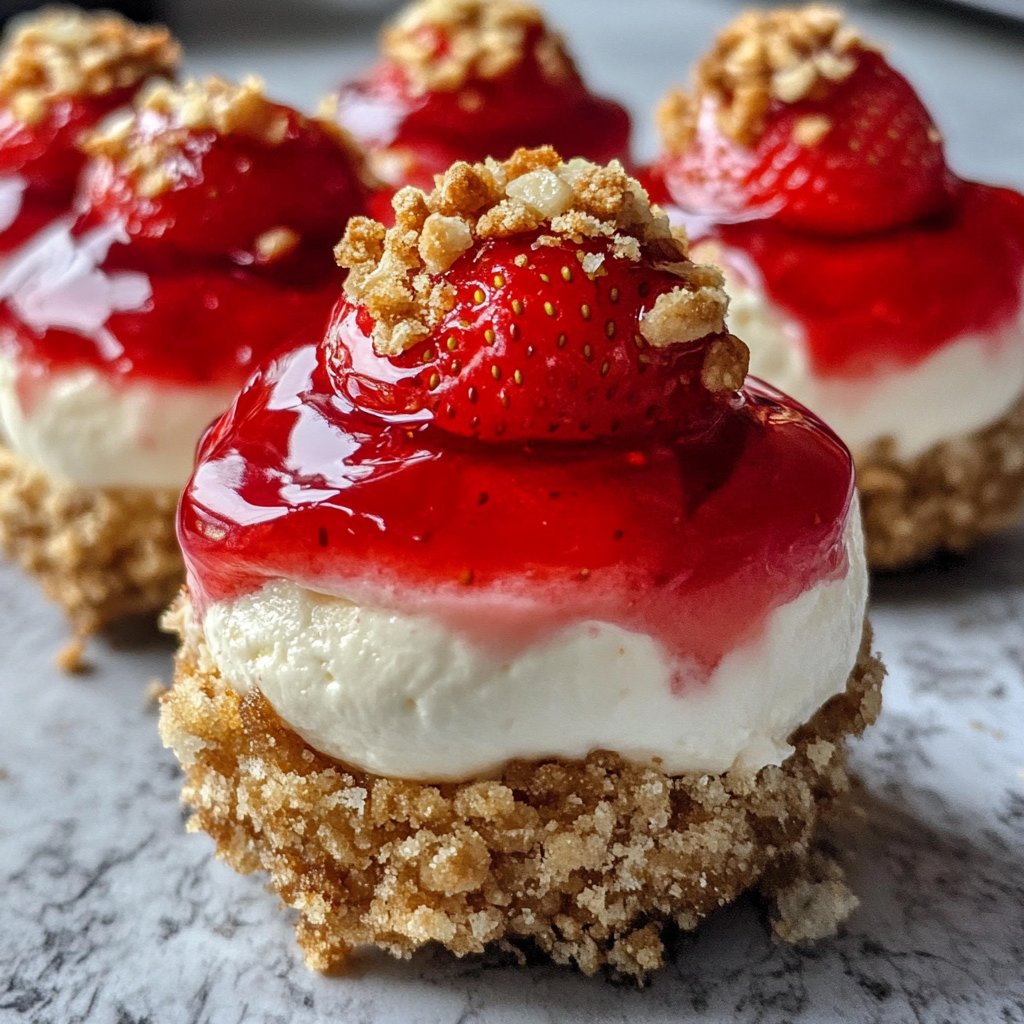 Strawberry Crunch Cheesecake Bites Recipe