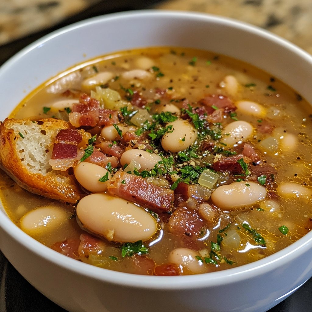 Bacon and White Bean Soup: A Hearty Delight