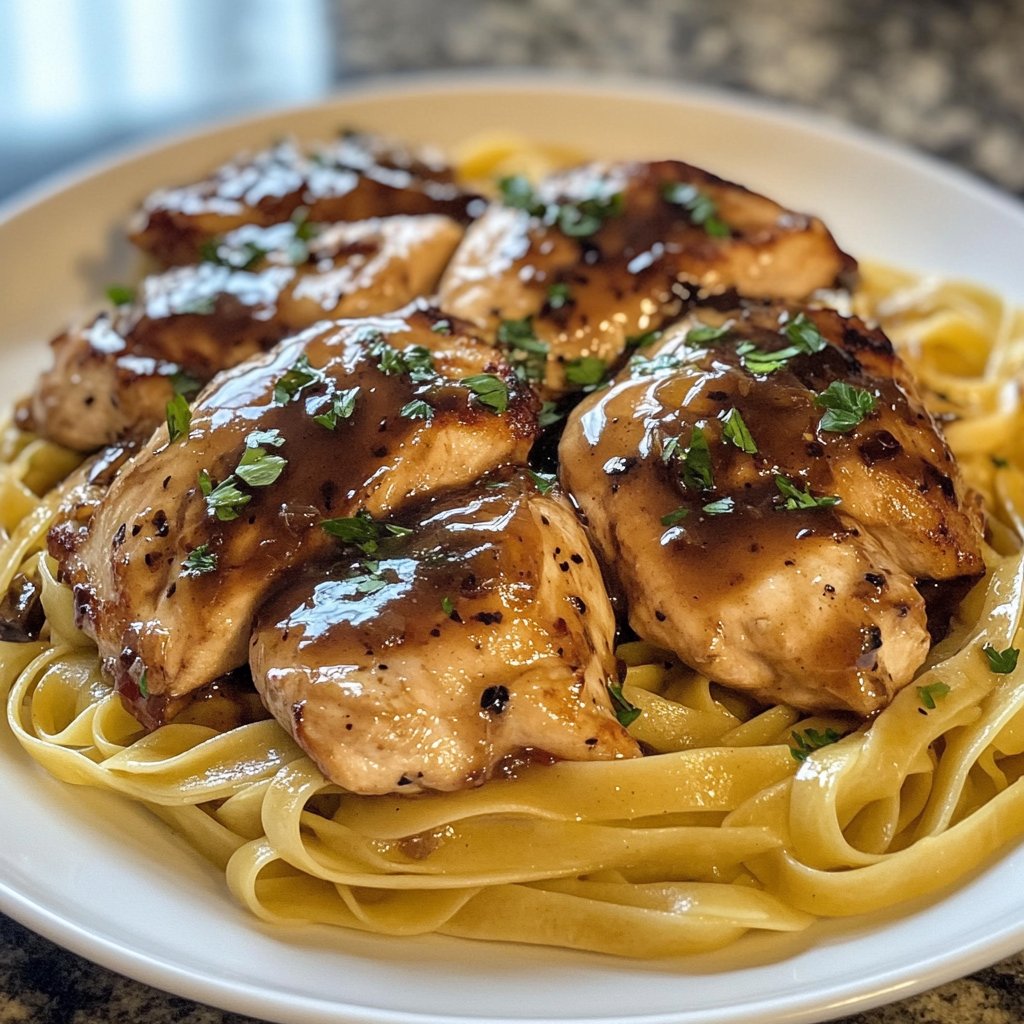 Chicken Marsala Fettuccine