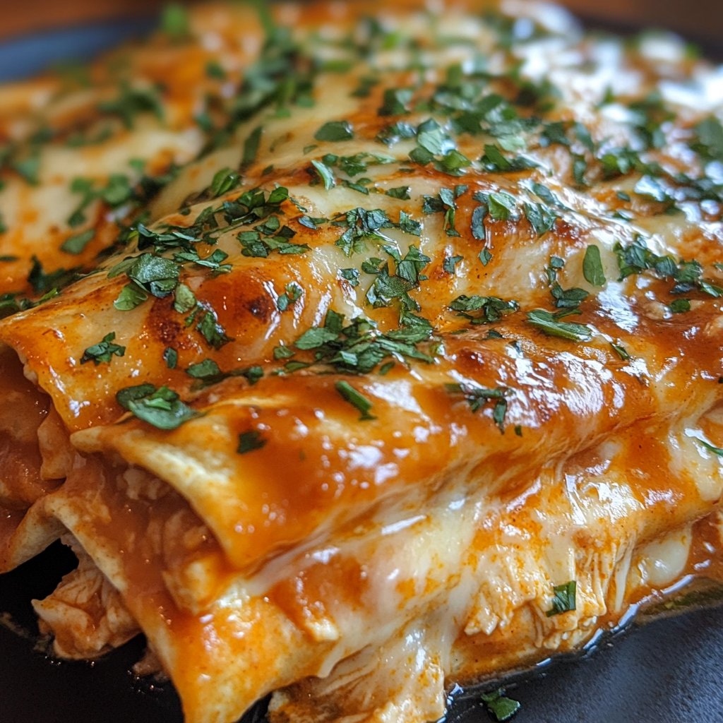 Buffalo Chicken Enchiladas