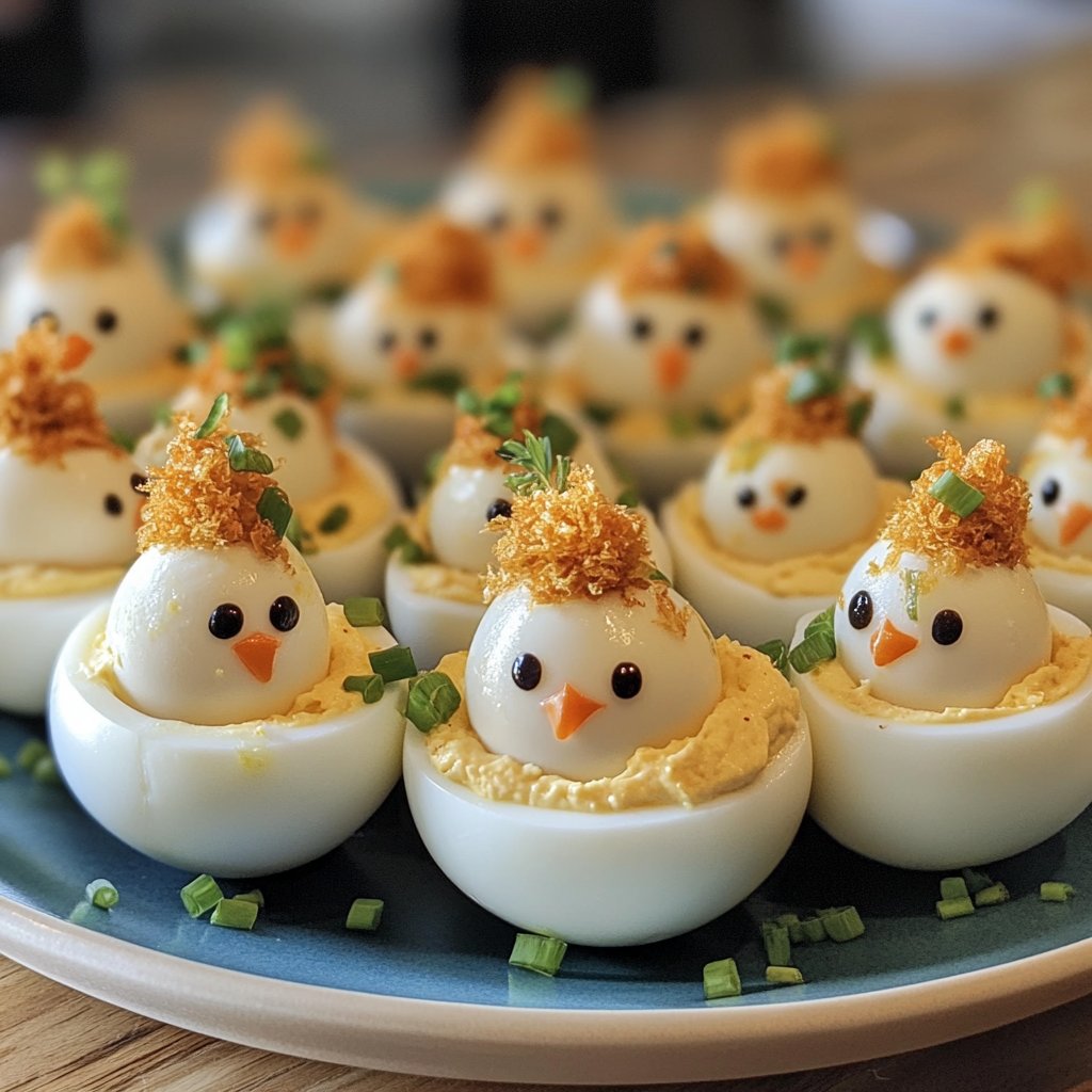Easter Chick Deviled Eggs