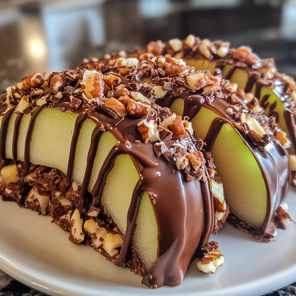 Chocolate Turtle Apple Slices