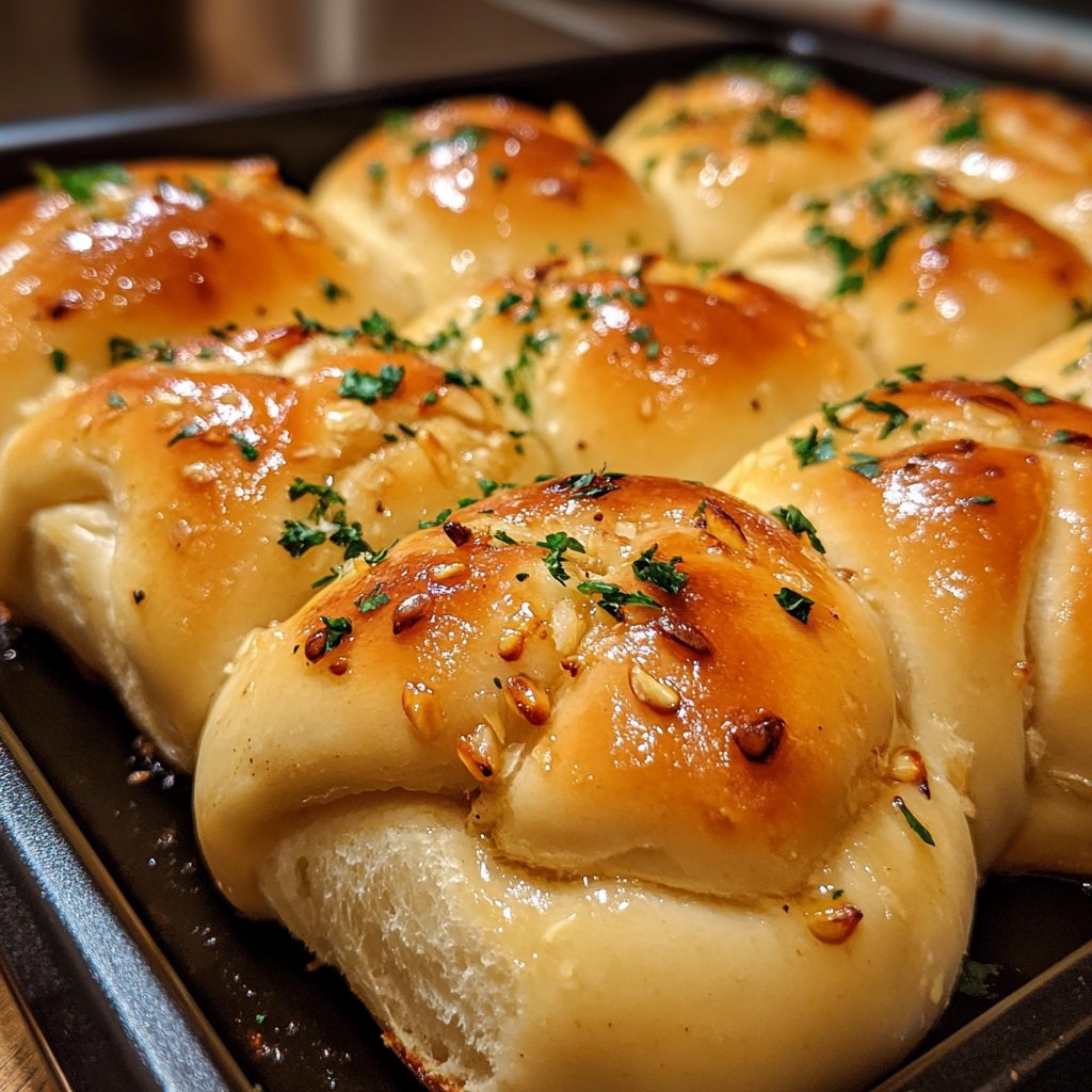 Bunny Ear Garlic Rolls