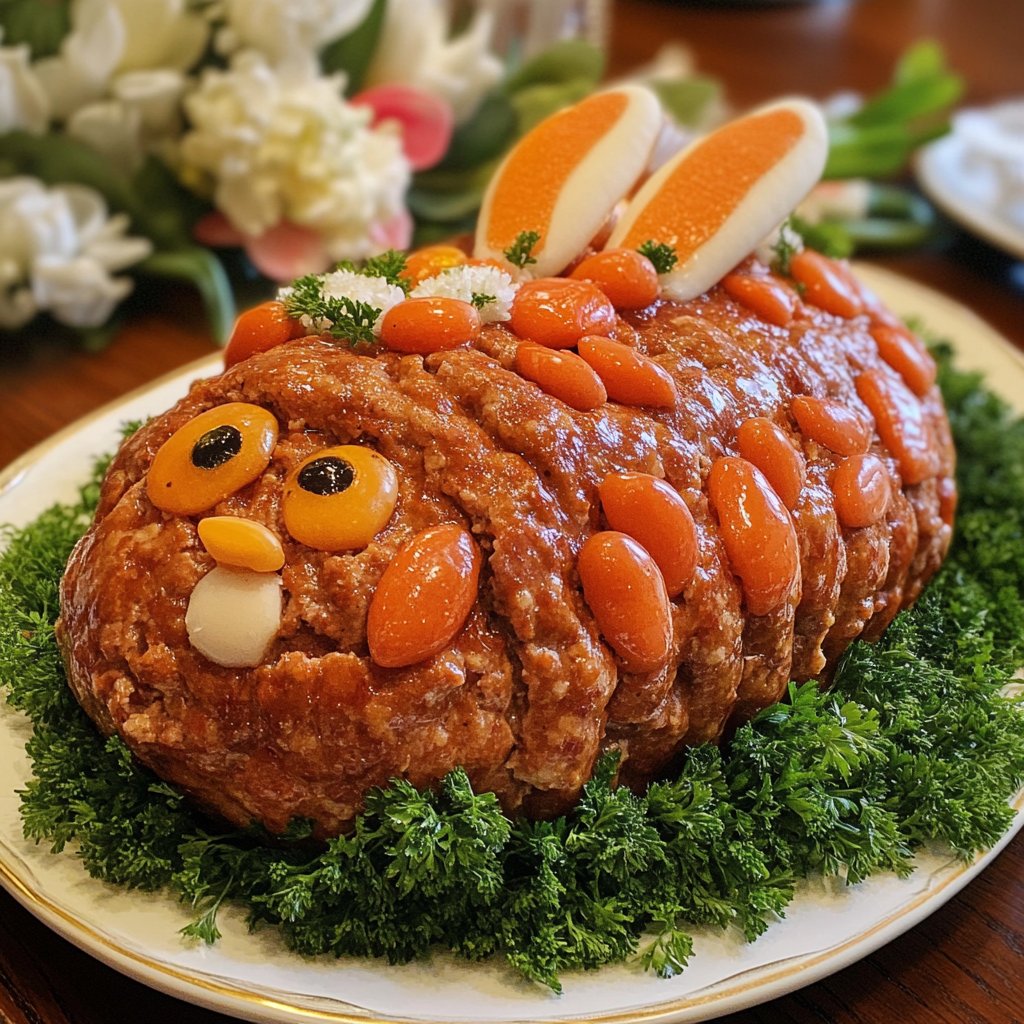 Bunny-Shaped Meatloaf