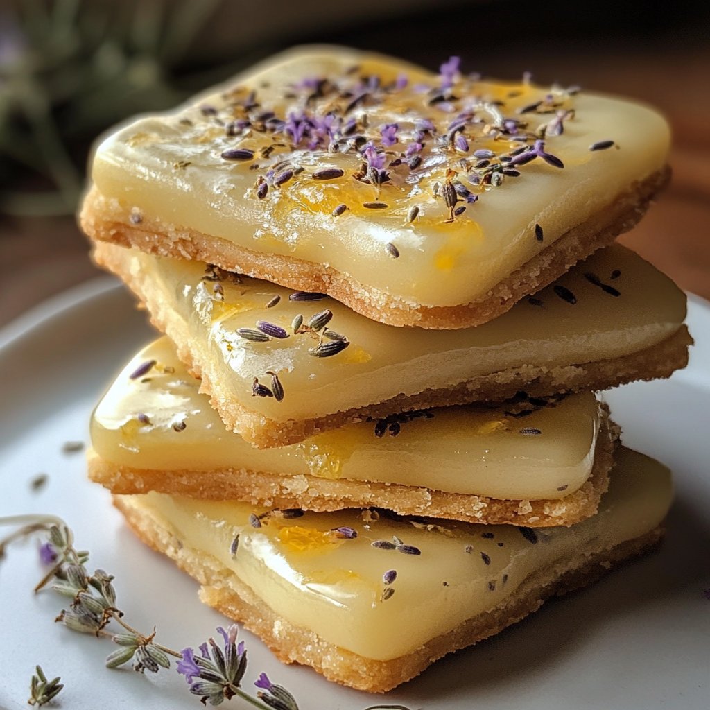 Lemon and Lavender Shortbread Cookies