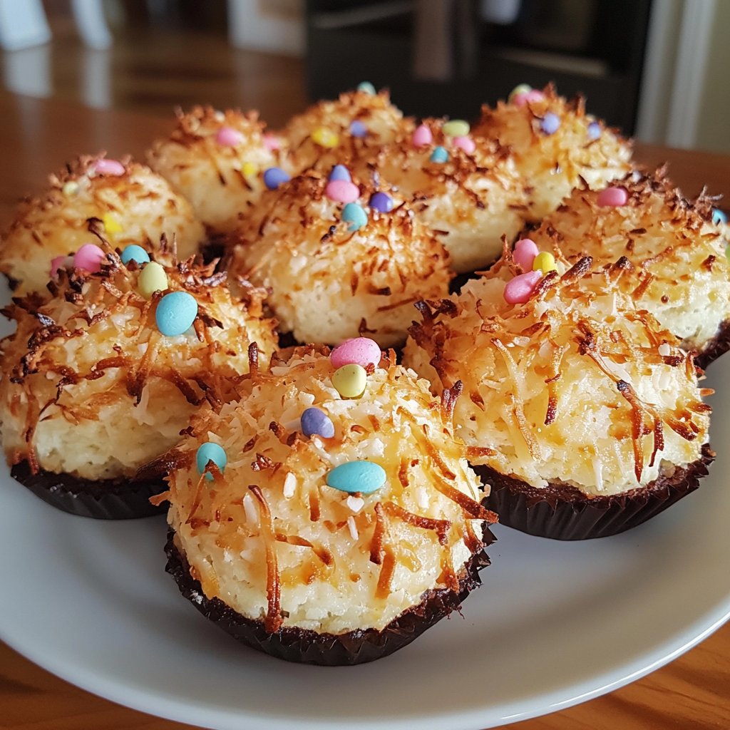 Easter Nest Coconut Macaroons