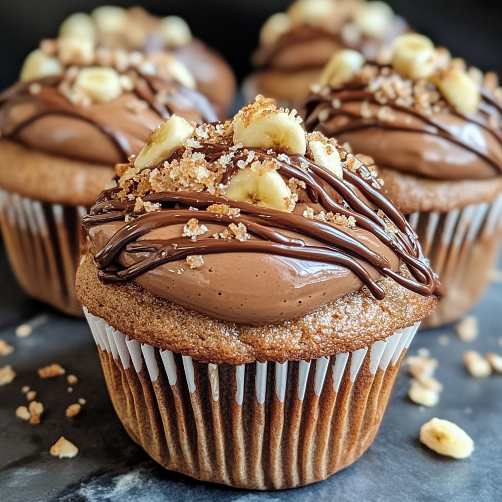 Fluffy Nutella Banana Muffins - The Perfect Sweet Treat