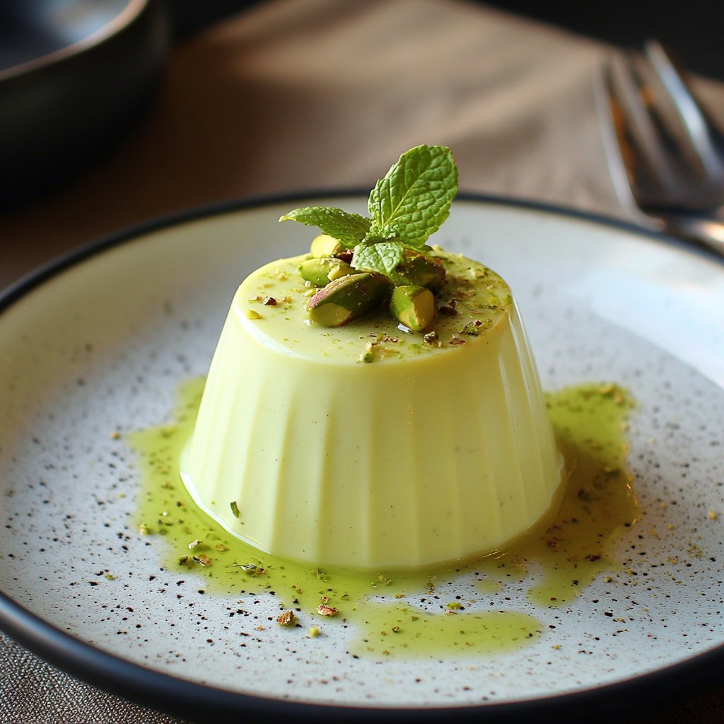 Silky Pistachio Panna Cotta Recipe Delight