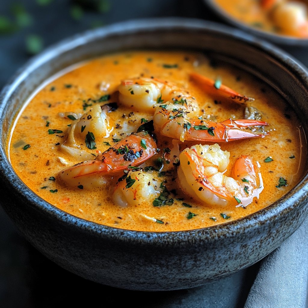 Crab and Shrimp Seafood Bisque Recipe Delight