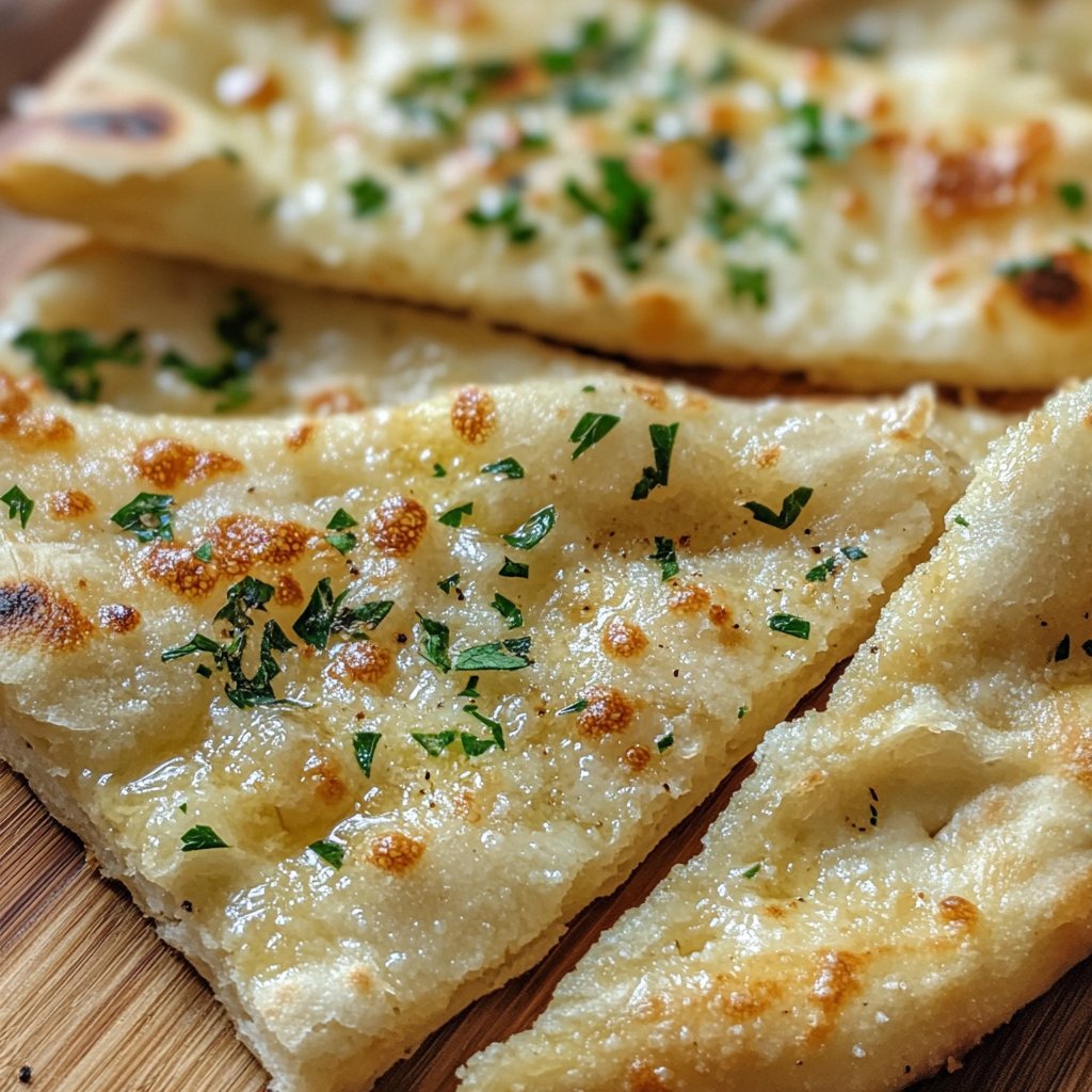 Air Fryer Garlic Flatbread - Quick & Delicious
