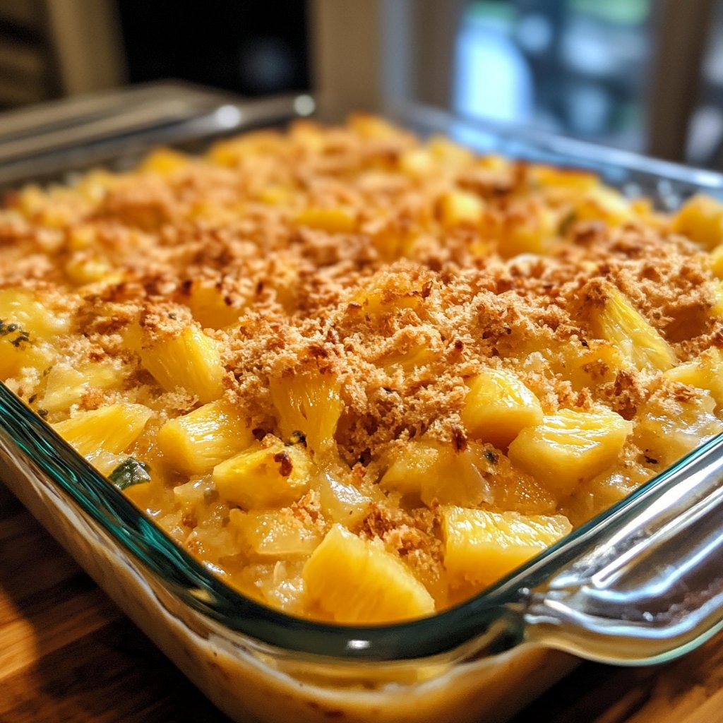 Pineapple Casserole Recipe: Sweet and Savory Delight