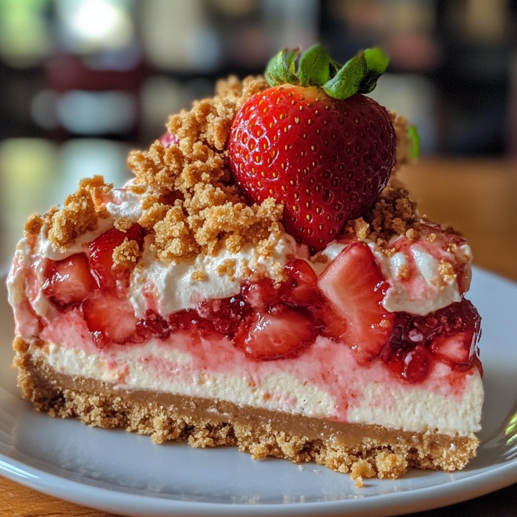 Strawberry Crunch Cheesecake Recipe