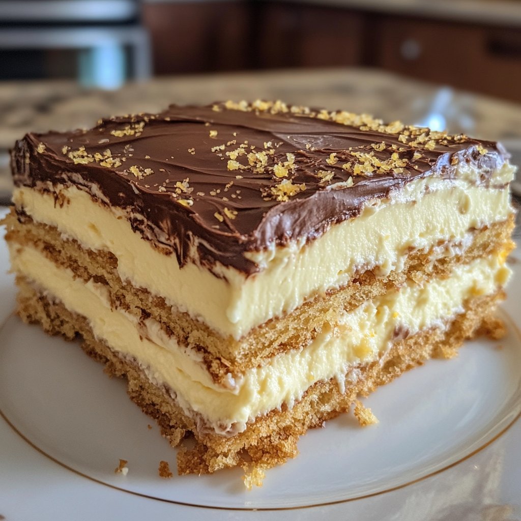 No-Bake Lemon Eclair Cake Recipe - Simple & Delicious