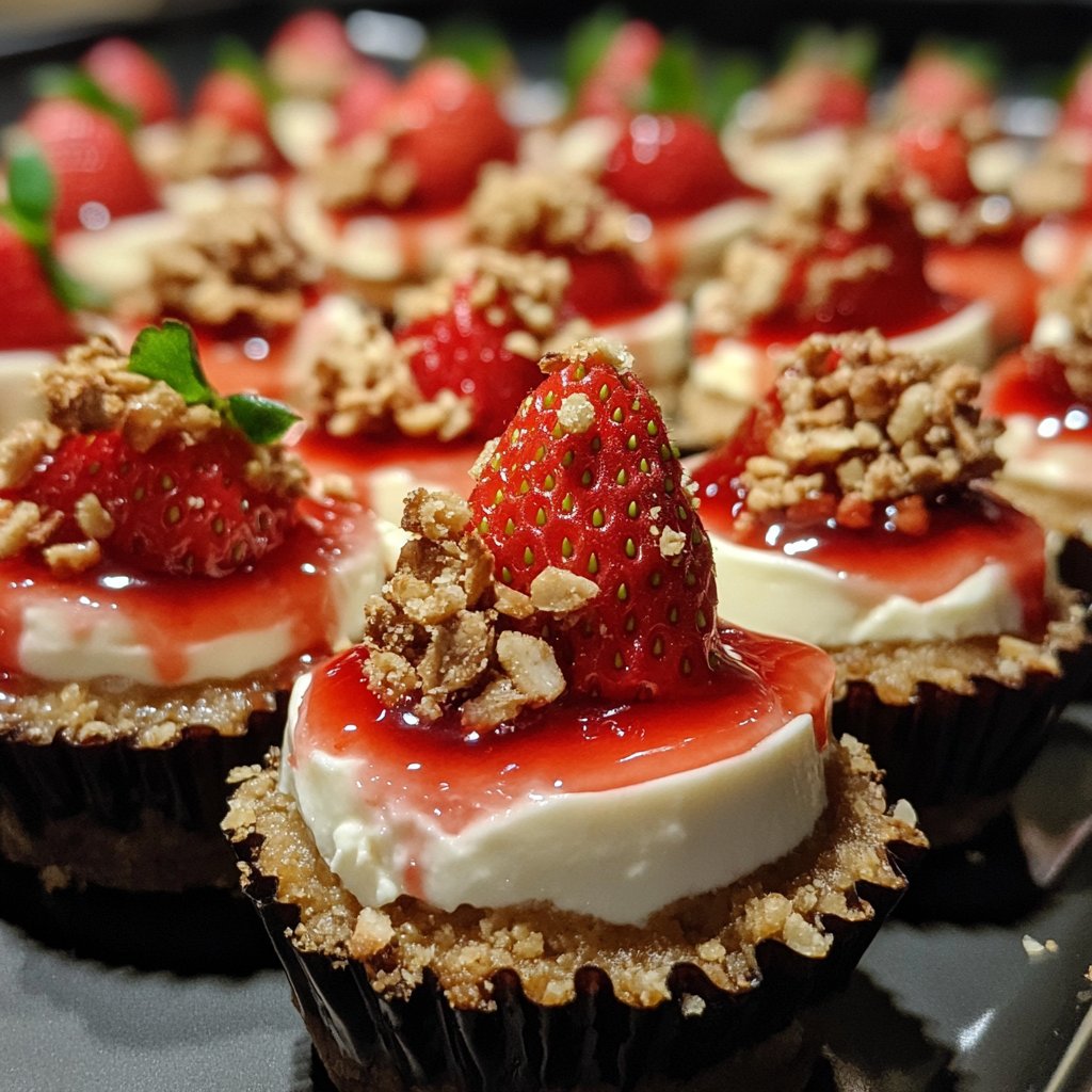 Strawberry Crunch Cheesecake Bites Recipe