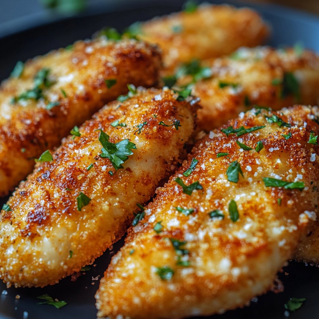 Garlic Parmesan Chicken Tenders Recipe - Delicious & Easy