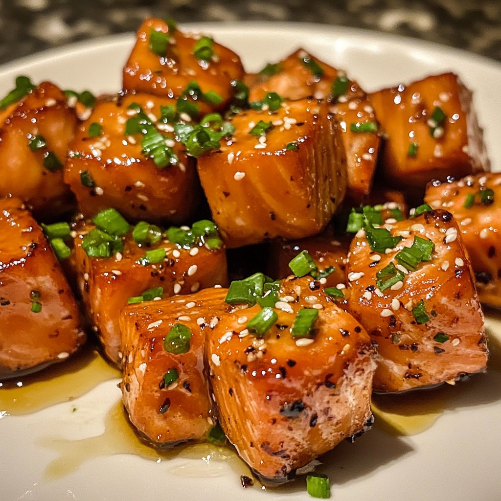 Hot Honey Salmon Bites Recipe: Sweet and Spicy Delight