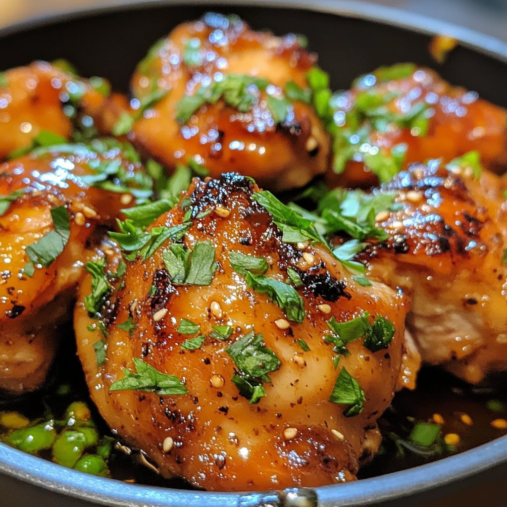 Skillet Bang Bang Chicken Thighs Recipe