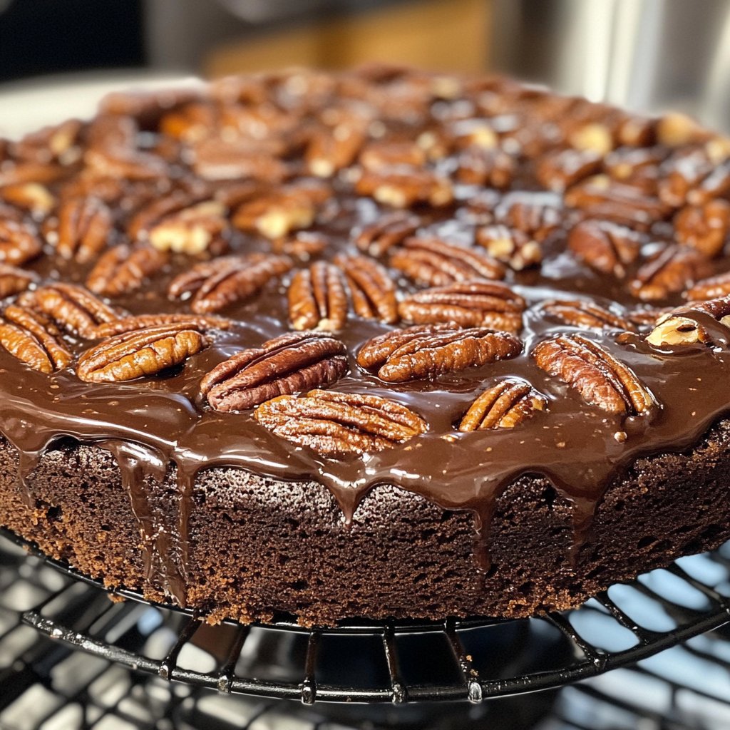 Chocolate Pecan Ooey Gooey Butter Cake Recipe