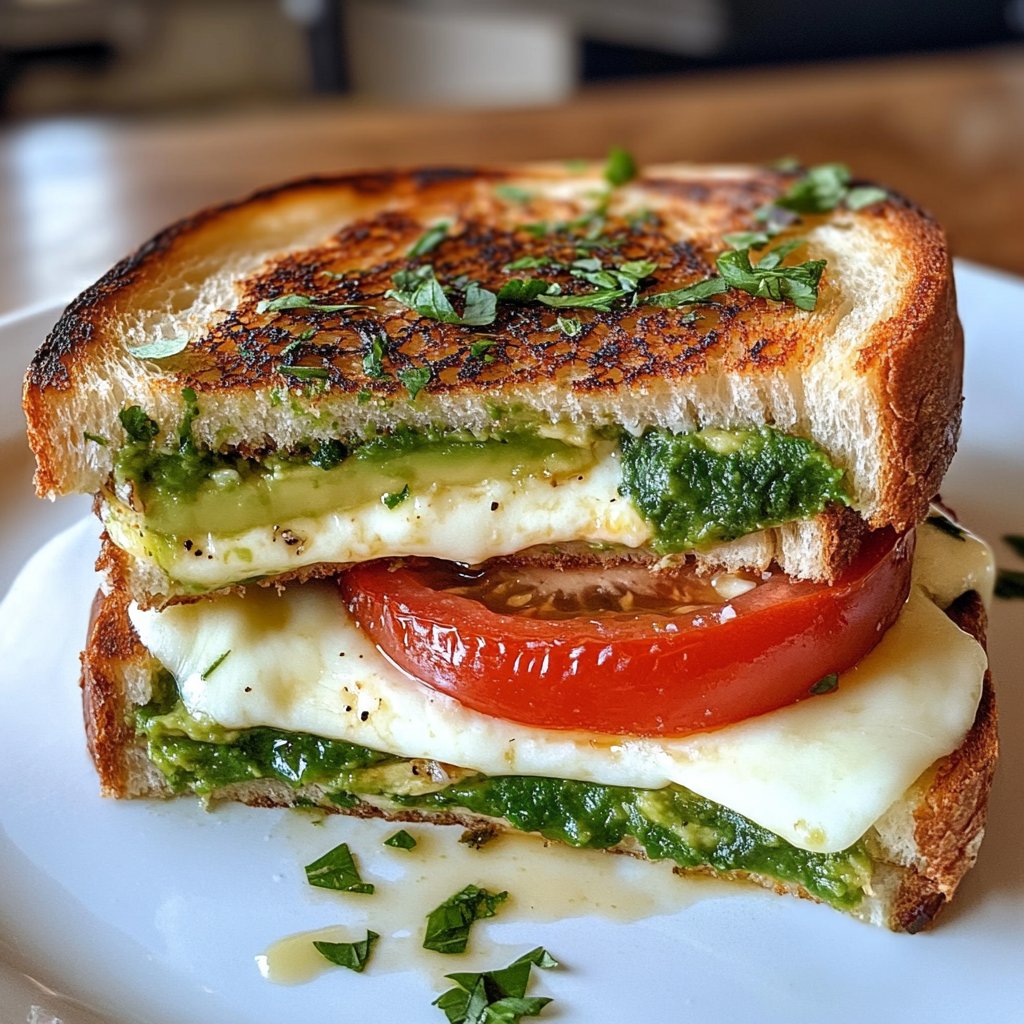 Avocado Mozzarella Tomato Grilled Cheese