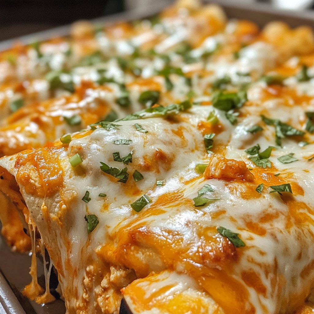 Buffalo Chicken Enchiladas