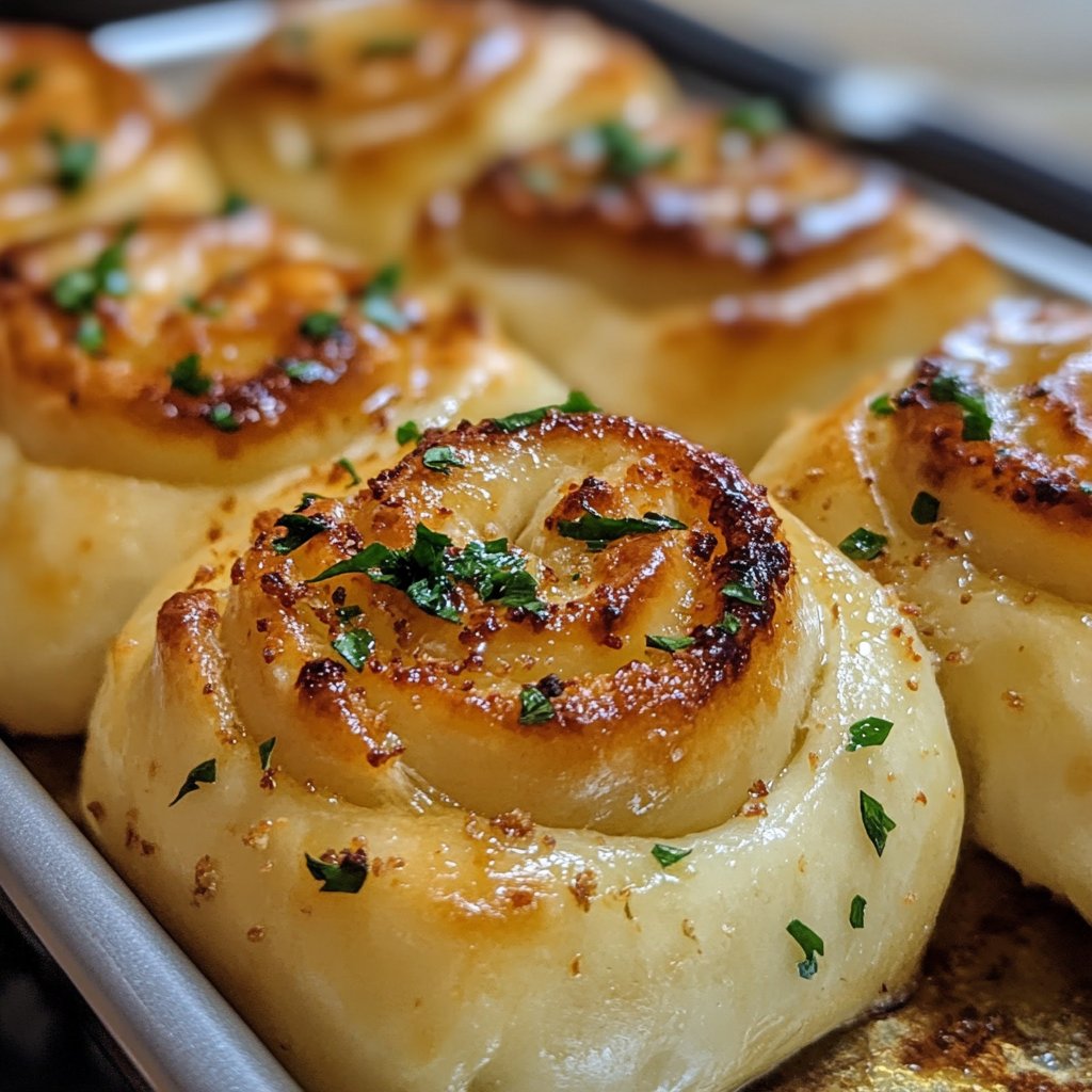 Bunny Ear Garlic Rolls