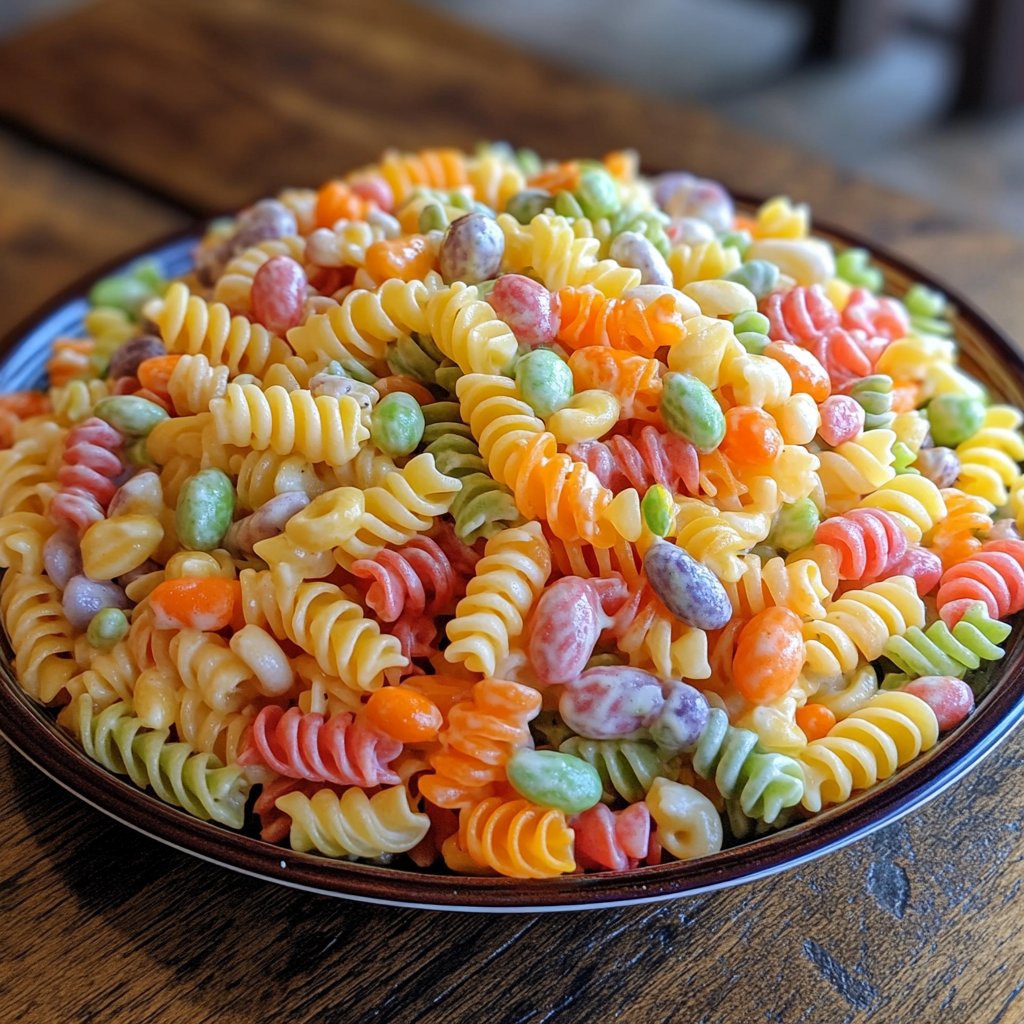 Rainbow Easter Pasta Salad