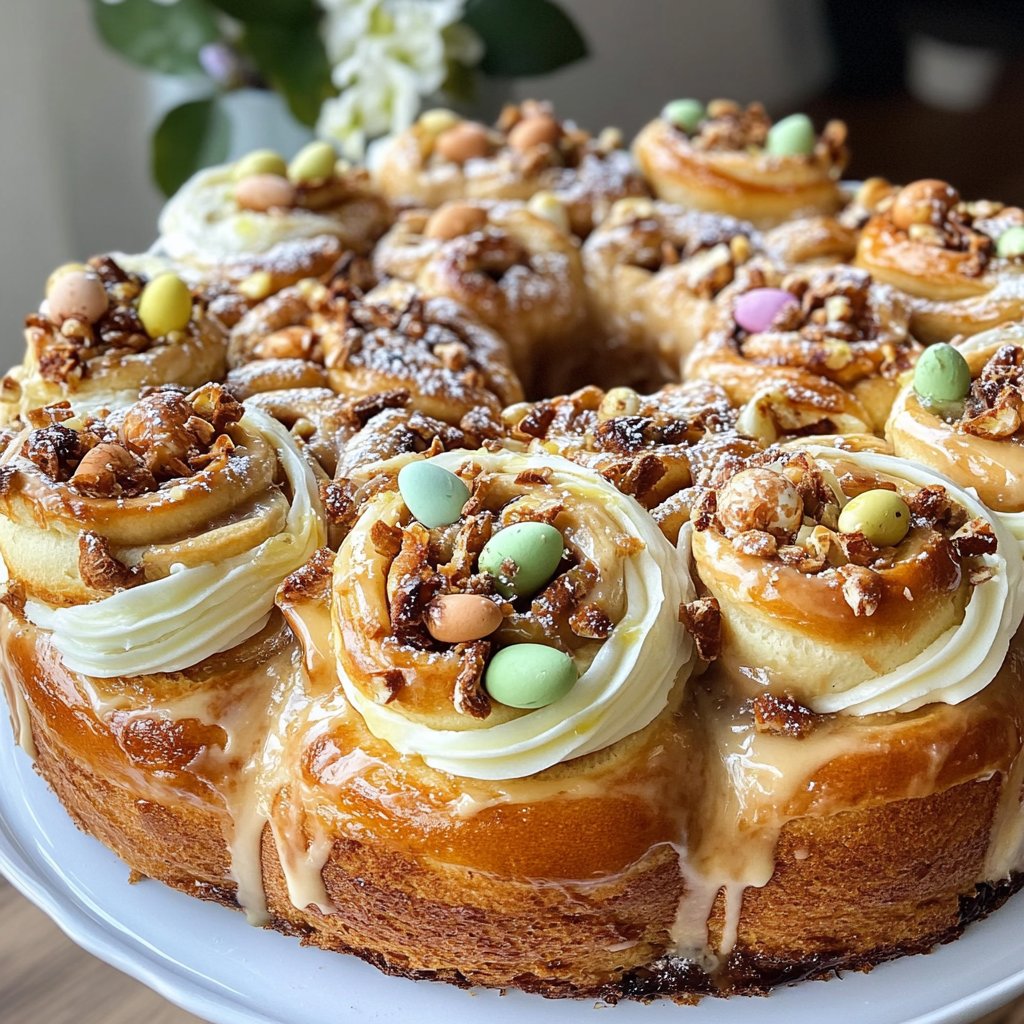 Easter Basket Cinnamon Rolls