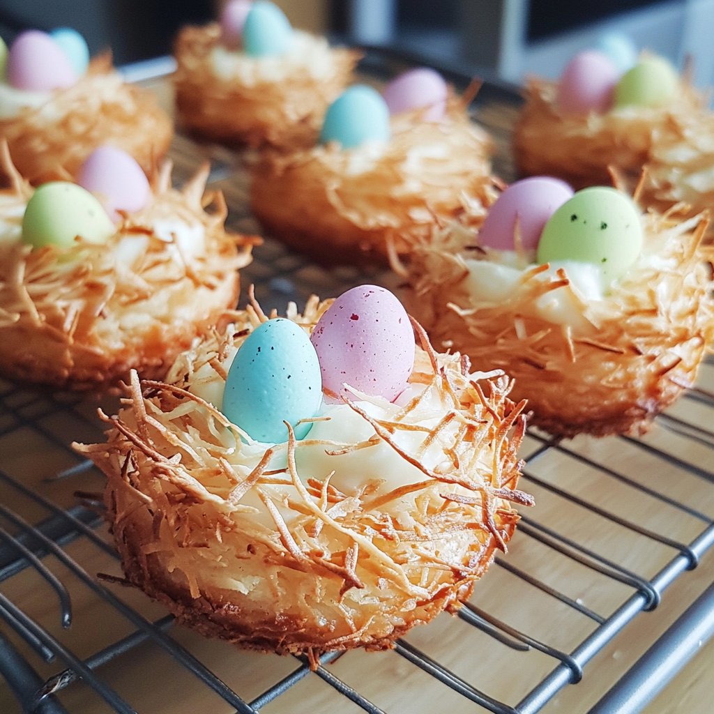 Easter Nest Coconut Macaroons