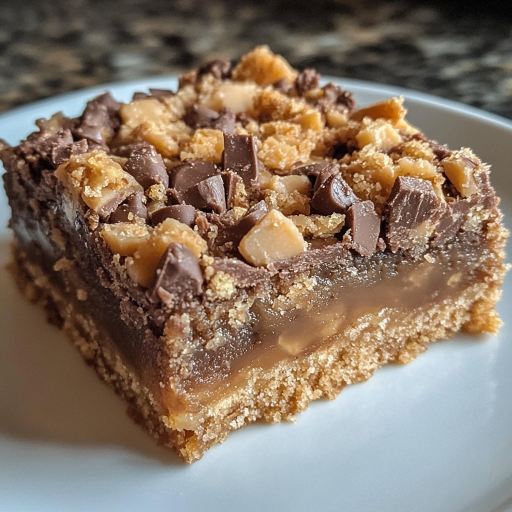 Easy Cake Mix Toffee Bars Recipe
