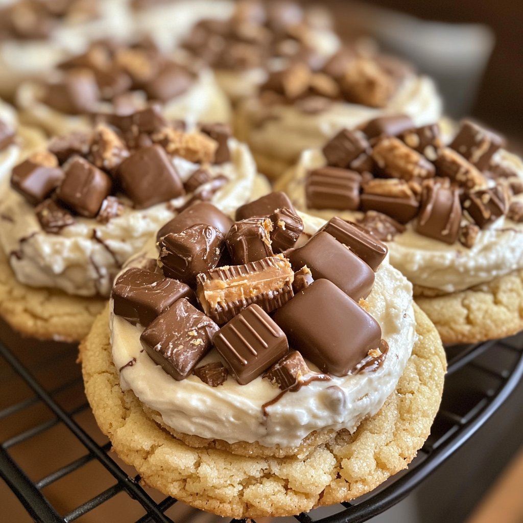 Gooey Reese’s Cheesecake Cookies Recipe