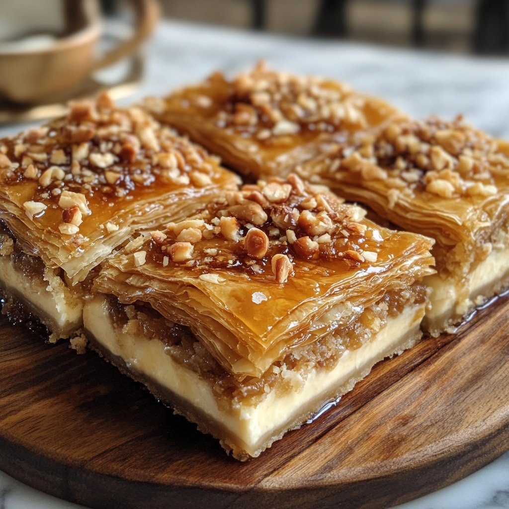 Honey Baklava Cheesecake: A Sweet Fusion Delight