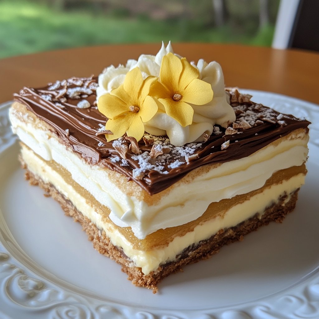 No-Bake Lemon Eclair Cake Recipe - Simple & Delicious