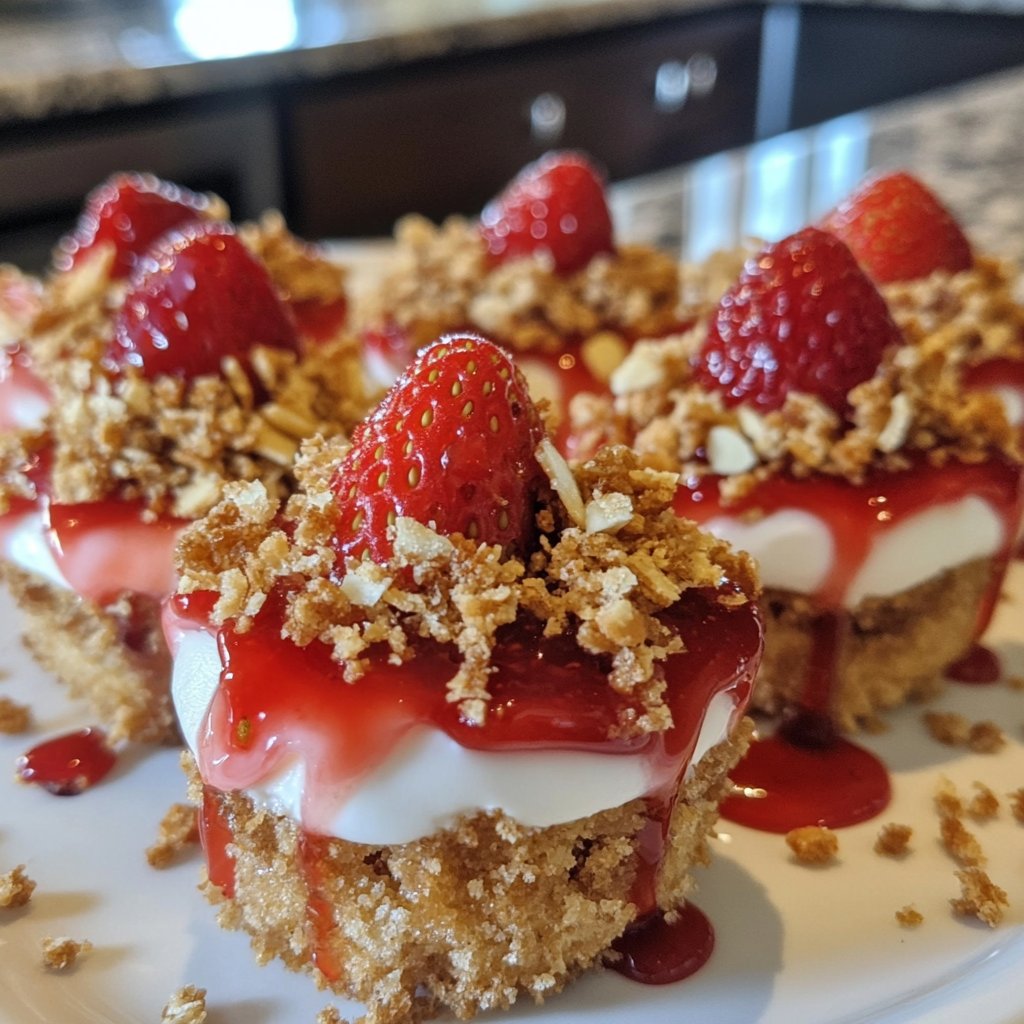 Strawberry Crunch Cheesecake Bites Recipe