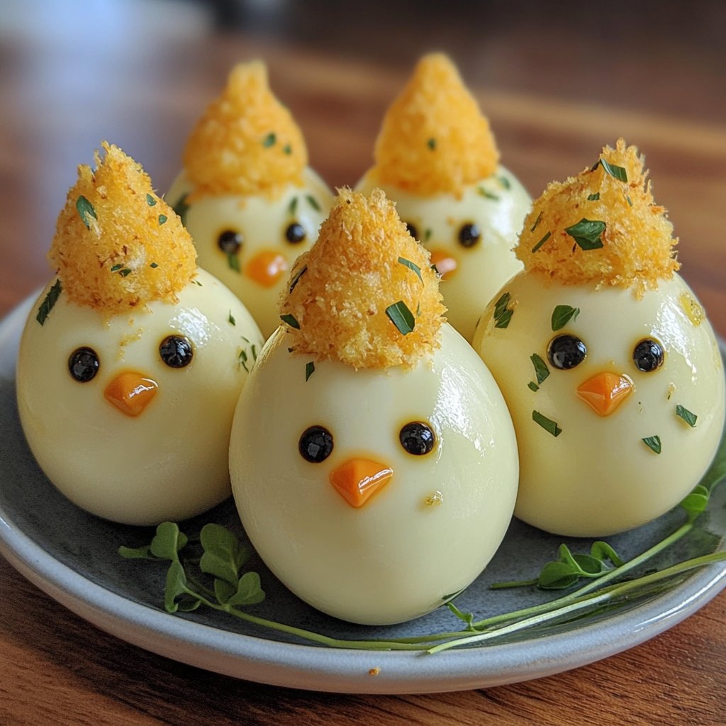Easter Chick Deviled Eggs
