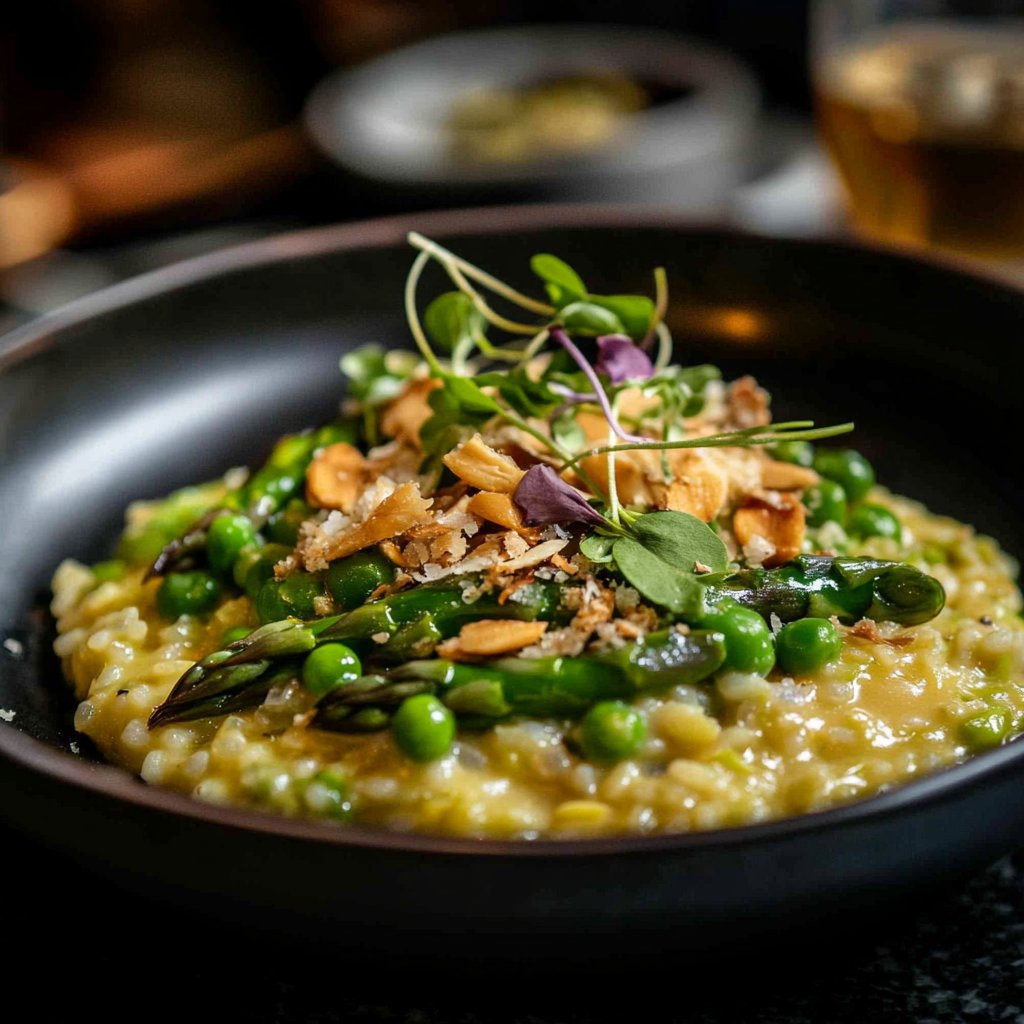 Spring Pea & Asparagus Risotto