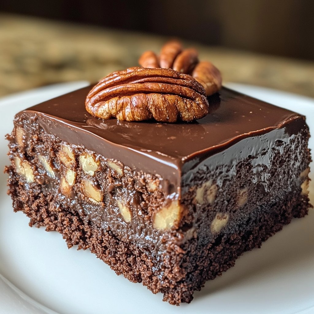 Chocolate Pecan Ooey Gooey Butter Cake Recipe