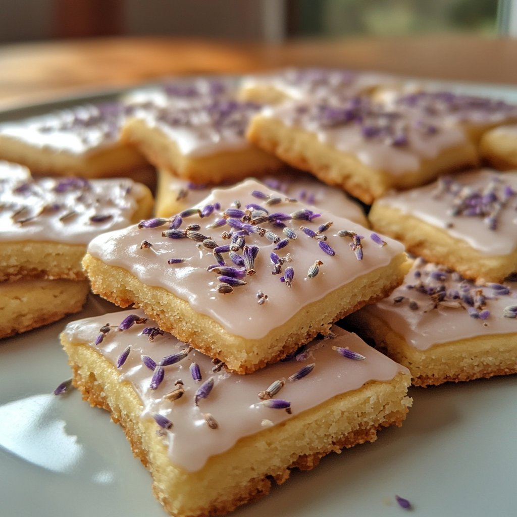 Lemon and Lavender Shortbread Cookies