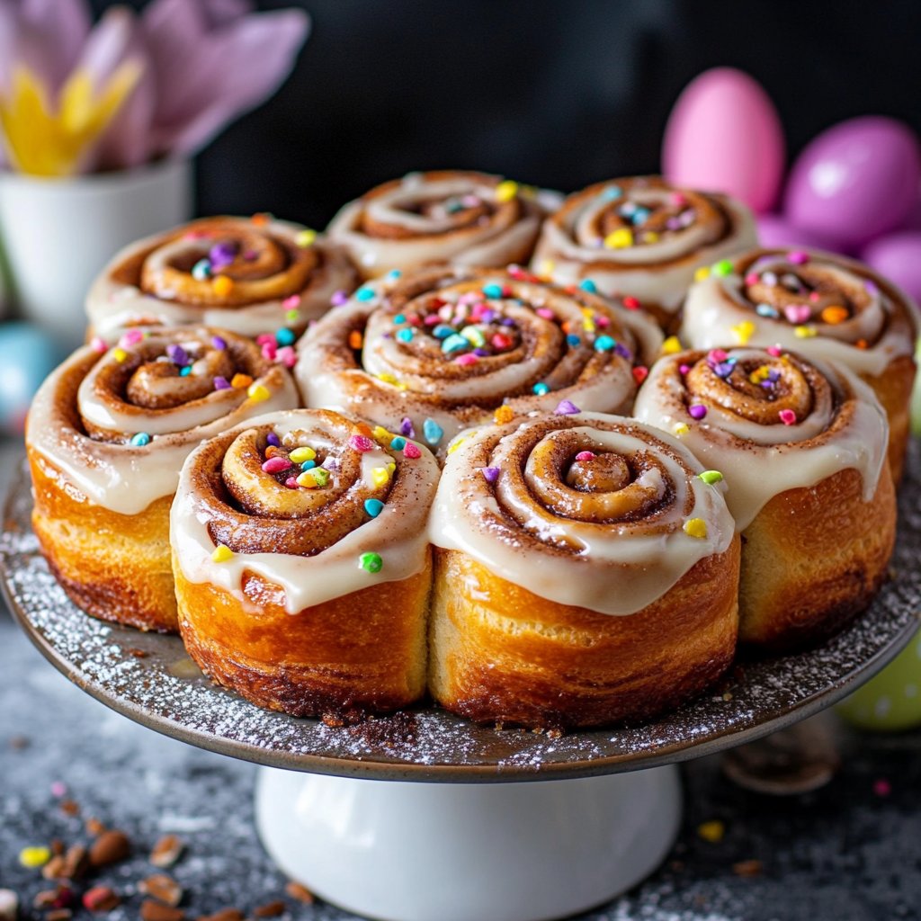 Easter Basket Cinnamon Rolls