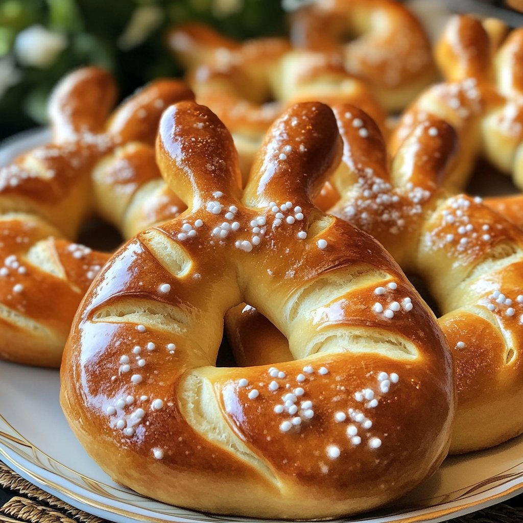 Bunny-Shaped Soft Pretzels