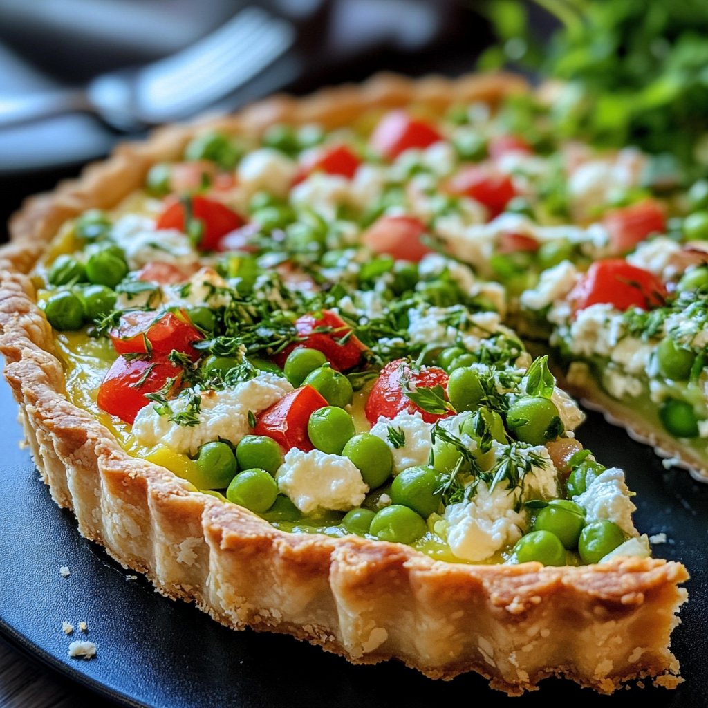 Spring Pea and Ricotta Tart