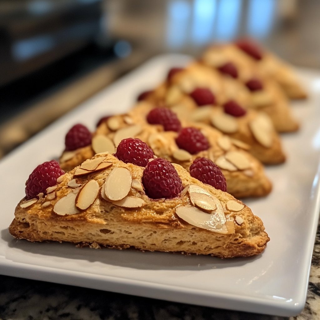 Raspberry Almond Scones