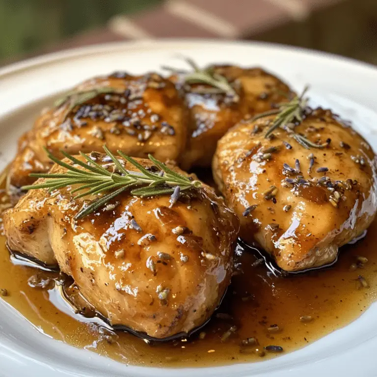 Lavender Honey Glazed Chicken