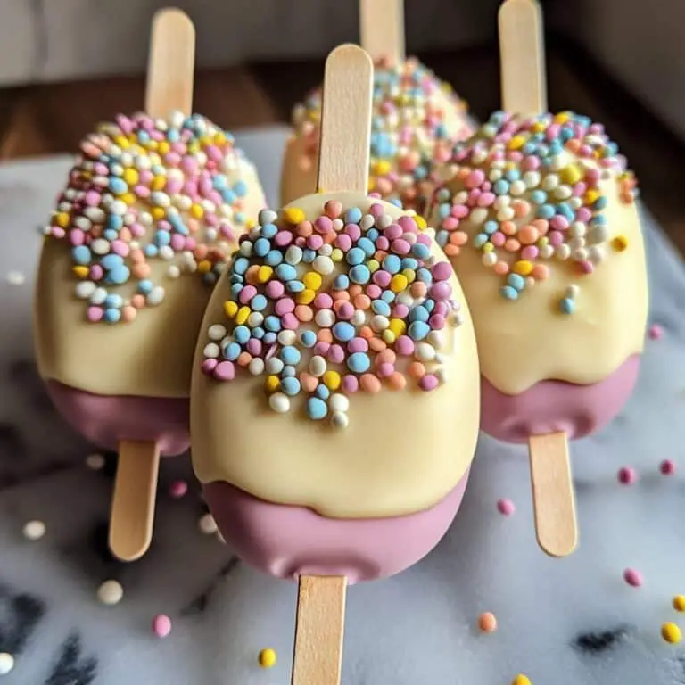 Vanilla Bean Easter Egg Popsicles