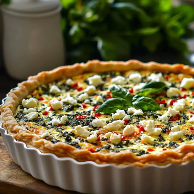 Elegant Mother’s Day Brunch Quiche with Spinach & Feta