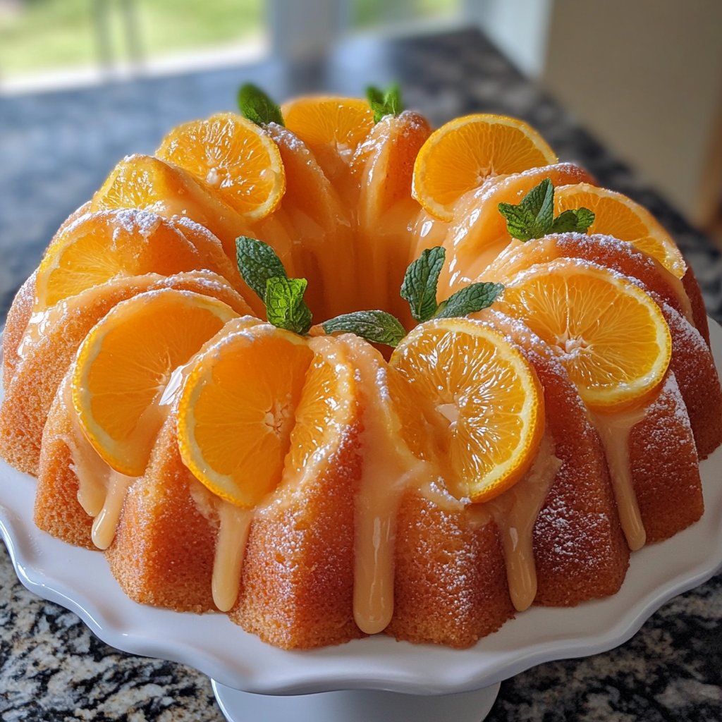 Orange Blossom Bundt Cake