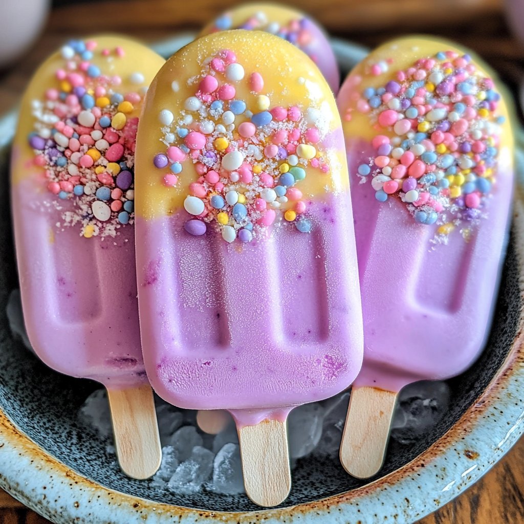 Vanilla Bean Easter Egg Popsicles