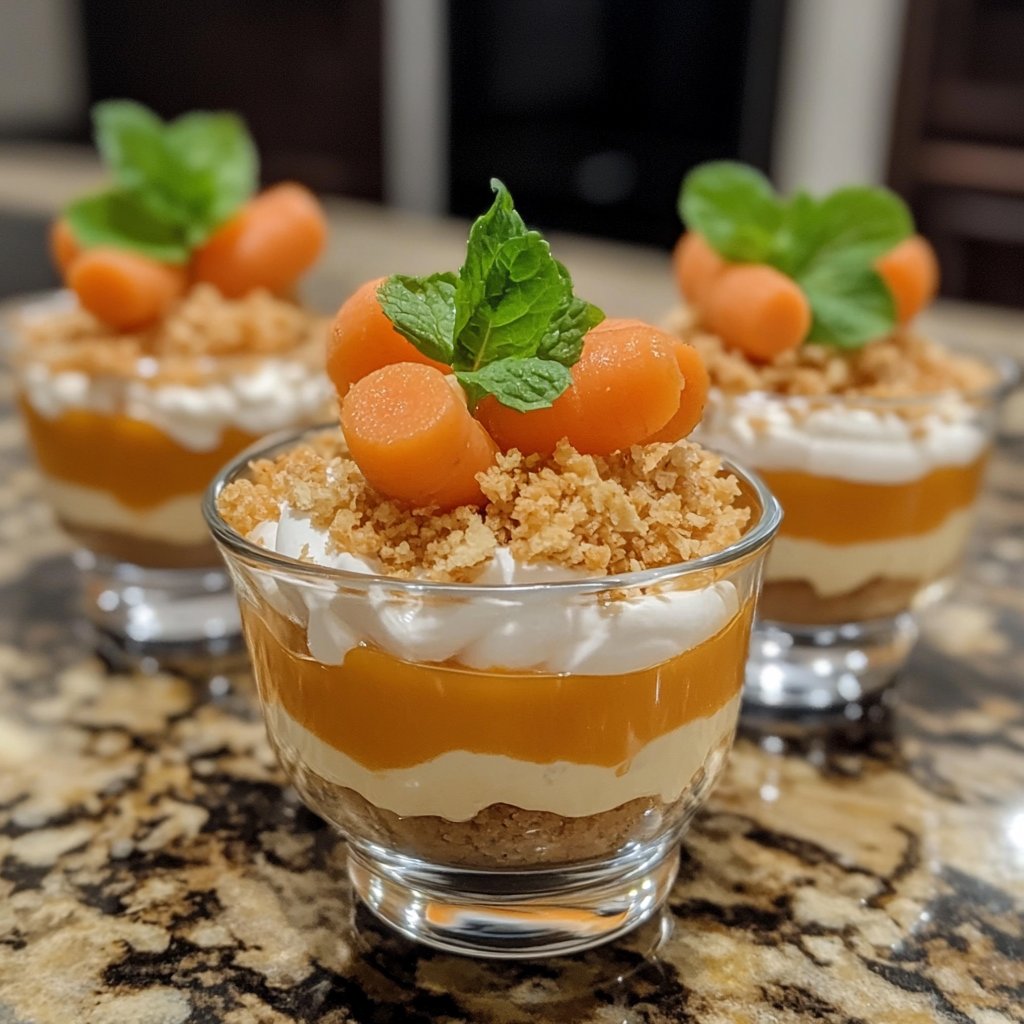 Carrot Patch Pudding Cups