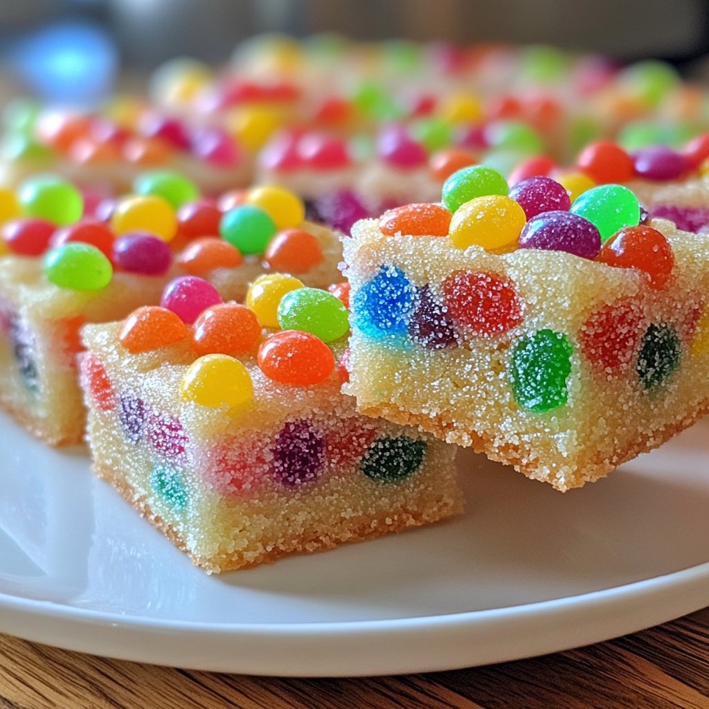 Jelly Bean Sugar Cookie Bars