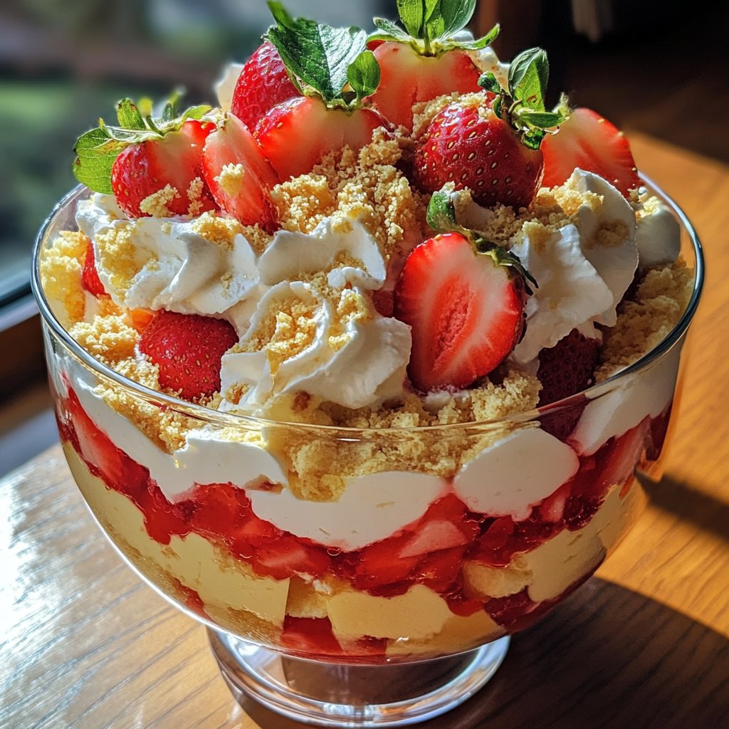 Strawberry Lemonade Trifle